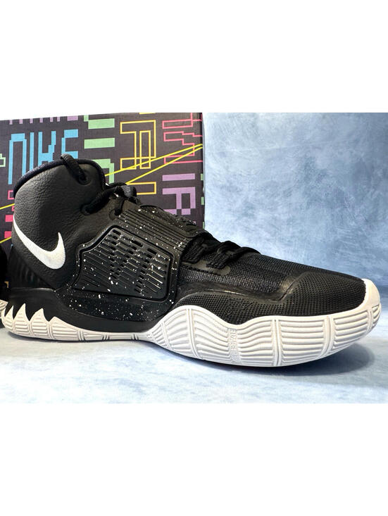 Nike Kyrie 6 Jet Black Men\'s Basketball Mid Top Shoes BQ4630-001 Size 10.5
